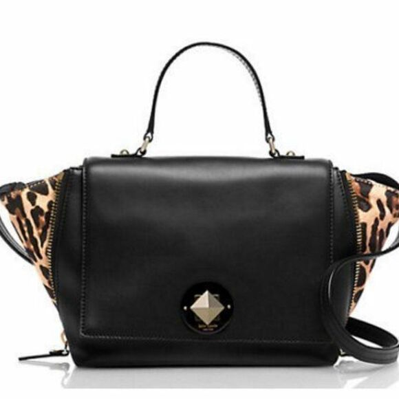 Kate Spade Varick Street Calf Hair Abbie Satchel Bag - Picture 1 of 15